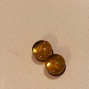 Rose gold glass plugs 16mm